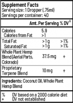 Dream 'Sleep' | 37.5mg CBD/.75ml | 10mg Terpene Blend Enhanced for Sleep - Image 2